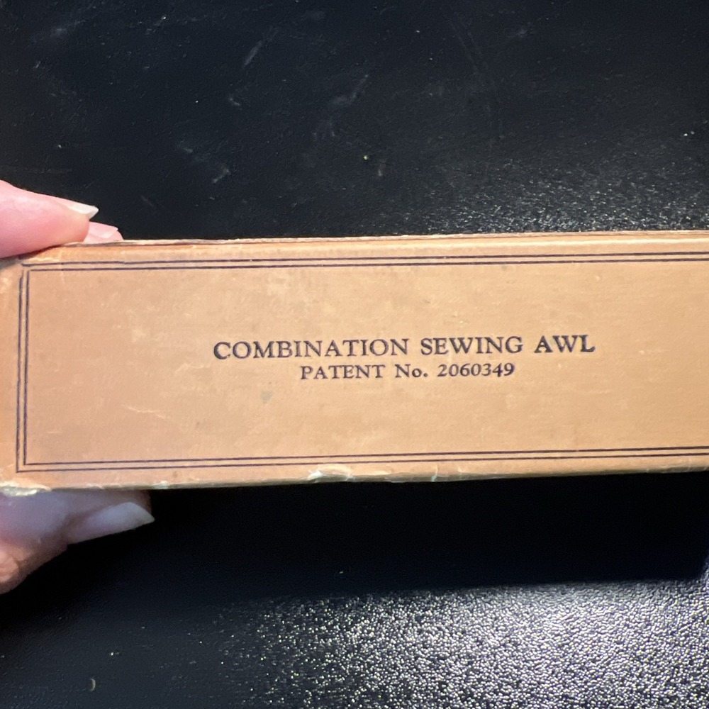 Vintage CA Myers Co Sewing Awl Leather Canvas Original Box - Picture 7 of 7
